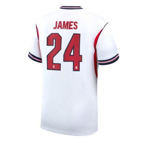 Stroje piłkarskie Anglia Reece James #24 Koszulka Podstawowej MŚ 2026 Krótki Rękaw